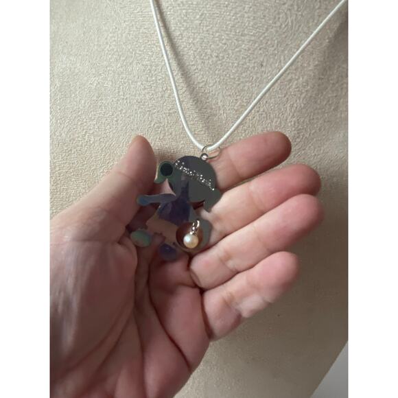 Vantel Pearls Soccer Pendant Necklace with Real Pearl - Picture 3 of 4